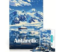 Antarctic Peninsula Landscape 1000-piece Puzzle for Teenagers Mind Exercise Smooth Joint Family Play Home Decor (38x52cm)