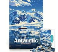 Antarctic Peninsula Landscape 1000 Piece Teenager Puzzles Unwind Game Creative Fun Playful Challenge Xmas Present (50x75cm)