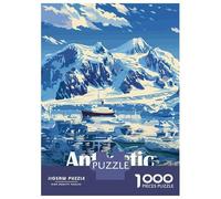 Antarctic Peninsula Landscape Jigsaw Puzzle 1000 Pieces, Historic Square Architecture, Thick Cardboard Pieces, Birthday Gift for Home Décor Fans, Paper Board, 70x50cm/1000pcs
