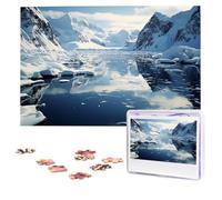 Antarctic Peninsula Puzzles 1000 Pieces Personalized Jigsaw Puzzles Photos Puzzle for Adults Challenging Picture Puzzle with storage bag Puzzles for Men Women Home Decor (10.2" x 15")