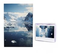Antarctic Peninsula Puzzles 500 Pieces Personalized Jigsaw Puzzles Photos Puzzle for Adults Challenging Picture Puzzle with Storage Bag Jigsaw for Men Women Home Decor (19.7" x 29.5")