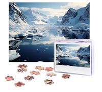 Antarctic Peninsula Puzzles 500 Pieces Personalized Jigsaw Puzzles with storage bag Photos Puzzle for Adults Challenging Picture Puzzle for Men Women Home Decor (52x38 CM)