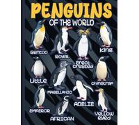 Antarctic Wings and Wonders: Large Lined Notebook for Nature Lovers and Bird Watchers with Detailed Penguin Species Illustration