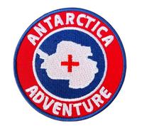Antarctica Adventure Patch (3 Inch) Embroidered Iron-on/Sew-on Badge Travel Souvenir South Pole Emblem DIY Gift Patches