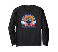 Antarctica Big Red Aurora Graphic Long Sleeve T-Shirt