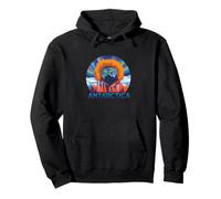 Antarctica Big Red Aurora Graphic Pullover Hoodie