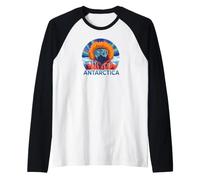 Antarctica Big Red Aurora Graphic Raglan Baseball Tee