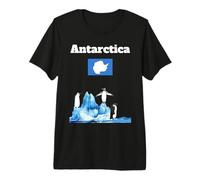 Antarctica Flag Souvenir Penguin Lover Antarctic Trip Premium T-Shirt