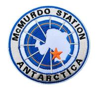 Antarctica McMurdo Station Patch Embroidered Iron/Sew-on Badge (3.5 Inch) Antarctic Adventure Explorer Emblem Patches