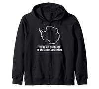 Antarctica Mystery Hidden Land Restricted Access Theory Zip Hoodie
