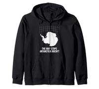 Antarctica Mystery Hidden Land Restricted Access Theory Zip Hoodie