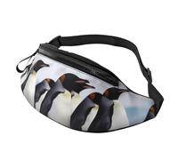 Antarctica Penguins Fanny Pack for Men Women Fashion Running Waist Packs Waterproof Crossbody Bags Everywhere Belt Bag with Adjustable Strap Sports Hip Pack for Travel Wallet