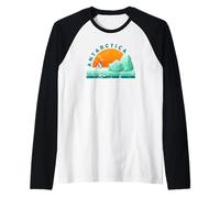 Antarctica - Tourist Vintage Vacation Raglan Baseball Tee