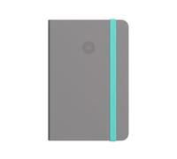 Antartik Notebook with Notebook Notes Hard Cover A4 Sheets Grey and Turquoise Dots 100 Sheets 80 GR FSC