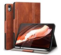 Antbox Case for iPad (A16) 11th Generation 11'' 2025/iPad 10th Generation 10.9'' 2022 with Built-in Pencil Holder Auto Sleep/Wake Function PU Leather Smart Cover (Brown)