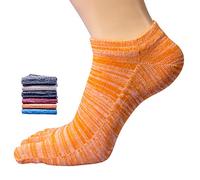 Antcher 6 Pairs Fashion Womens Socks Cotton Five Finger Toe Socks Breathable Casual Ankle Socks
