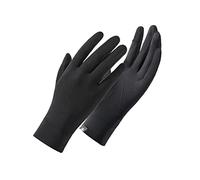 Antcher UV Sun Protection Gloves Women Ice Silk Fingerless Fingerless Gloves Touch Screen Anti Slip Gloves for Hiking Cycling Golf Driving Fishing (Black)