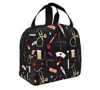 Antcreptson Nurse Lunch Box - Reusable, Leakproof, Insulated, Portable, BPA Free, Stylish, Durable, 8.6" x 8.0" x 5.1"