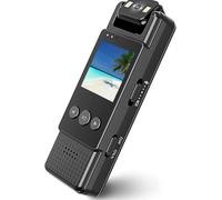 AntDau71 - CW1009 4K Flash Bodycam with 180° Rotating Display - Mini Portable HD Camera with Audio and Video Recording, Rechargeable Type-C, Wireless or SD Card - CW1009