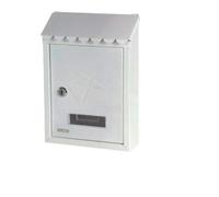 AntDau71 - CW429 Post Box for Outdoor Letters, White with Openable Roof 21 x 7 x 30 H cm