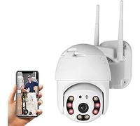 AntDau71 - PTZ Outdoor WIFI Surveillance Camera, 1080P Wireless IP Cam 355°/90° 40M Night Vision, 2-Way Audio, Motion Detection, Message Push APP ICSee in Italian Language
