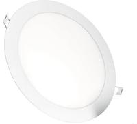 AntDau71® - Recessed LED Spotlight Round Warm White Light 3000k Integrated LEDs. Ultra-thin Lights. Ceiling Interior Lighting, Recessed Drywall (18 Watt (22 cm x 22 cm))