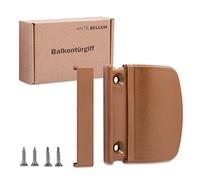 Ante bellum Balcony Door Handle - Versatile Door Handle for Balcony, Patio and Fly Screen Doors, Patio Door, Handle Including Screws, Easy Assembly No Drilling (Clay Brown RAL8003)