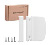 Ante bellum Balcony Door Handle - Versatile Door Handle for Balcony, Patio and Fly Screen Doors, Patio Door, Handle Including Screws, Easy Assembly No Drilling (White RAL9016)