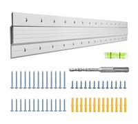 Anteabee 30" French Cleat Mirror Hanger Heavy Duty, Intserlocking Wall Bracket Hardware Kit French Cleats Support 100 LBS, Aluminum Invisible Z Clips Hanger for Large Pictures, Frame & Headboards