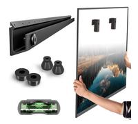 Anteabee No Stud TV Wall Bracket for 32-75 inch TVs, No Drill Plasterboard TV Bracket Holds up to 68kg, Tilting TV Wall Mount Tilts 5° with Max Vesa 600x400mm, Low Profile, Tool-Free No Damage