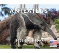 Anteater Calendar 2026 Antbear Monthly Wall Calender 12 Month | American Made In The USA