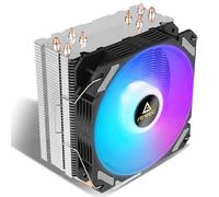 ANTEC A400i Fan CPU Cooler, Universal Socket, 120mm Neon Light Effect Silent RGB PWM Fan, 1800RPM, 4 Direct-Touch Copper Heatpipes, Intel LGA 1700 Bracket Included