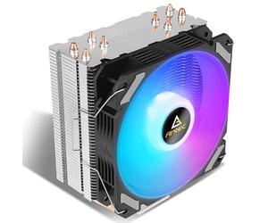 Antec A400i Neon Lighting Heatsink & Fan, Intel AMD Sockets, PWM RGB Silent, 4 Direct Touch Heatpipes, 150W TDP, 0-761345-10913-0