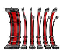 Antec Black/Red PSU Extension Cable Kit - 6 Pack (1x 24 Pin, 2x 4+4 Pi