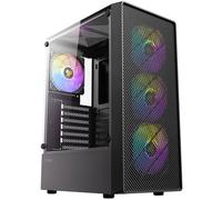 Antec AX26 RGB Elite ATX Mid-Tower Gaming PC Case - Black - 4 RGB Fans