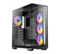 Antec C3 ARGB, Black, Mid Tower Chassis w/ Dual Tempered Glass, 4x 120mm ARGB Fa