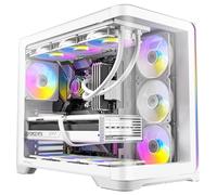 Antec C5 Curve ARGB, 4 x 120mm ARGB PWM Fans Included, Up to 10 Fans Simultaneously, Type-C 3.2 Gen 2 Port, Curved Tempered Glass Front & Side Panels, 360mm Radiator Support, Mid-Tower ATX PC Case