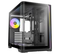 Antec C5 Curve ARGB, 4 x 120mm ARGB PWM Fans Included, Up to 10 Fans Simultaneously, Type-C 3.2 Gen 2 Port, Curved Tempered Glass Front & Side Panels, 360mm Radiator Support, Mid-Tower ATX PC Case