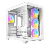 Antec C5 ARGB, White, Mid Tower Chassis w/ Tempered Glass, 7x 120mm ARGB Fans, U