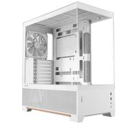 Antec C6 Wood Mid-Tower Case, Three-Sided Tempered Glass, High Airflow, 3 PWM Fans Included, Support 360mm Radiator & 450mm GPU, Type-C 10Gbps, ATX Gaming Case, White