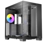 Antec C8 ARGB Gaming Case w/ Glass Side & Front E-ATX 3x ARGB Fans ARGB PWM Fan Hub Dual Chamber Mesh Panels USB-C Black