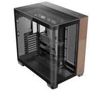 Antec C8 Curve Wood, Fans not Included, Wooden Front Panel, Super Wide Angle Single Curved Glass, Dual-Chamber Layout, Type-C, 360mm Radiator Support, RTX 40 Compatible, Full-Tower E-ATX PC Case