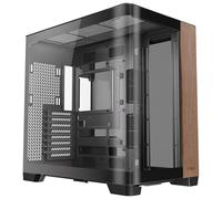 Antec C8 Curve Wood, Fans not Included, Wooden Front Panel, Super Wide Angle Single Curved Glass, Dual-Chamber Layout, Type-C, 360mm Radiator Support, RTX 40 Compatible, Full-Tower E-ATX PC Case