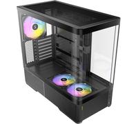 Antec Constellation Curve C6 ARGB ATX Mid-Tower Gaming Case - Curved Panoramic Mesh, 360mm Radiator, Tempered Glass - Black