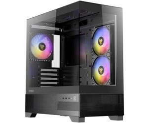 Antec CX500M Micro-ATX Tower Gaming Case - Black - 3 x ARGB Fans / Glass Side
