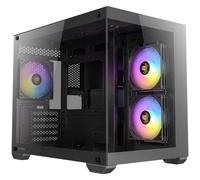 Antec CX600M ARGB Mini-Tower PC Gaming Case, 270 Full-View Tempered Glass, Black