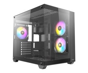 Antec CX800 ATX Mid Tower Gaming Case - Black - 3 x ARGB Fans - Glass Side/Front