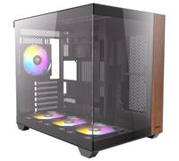 Antec Cx800 Wood Argb Mid-Tower Pc Case - 270' Panoramic View Tempered Glass 9 F