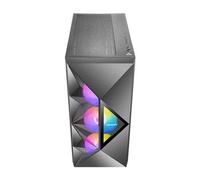 ANTEC DF800 FLUX Case, Gaming, Black, Mid Tower, 2 x USB 3.0, Tempered Glass Side Window Panel, Geometrical Mesh Design & Mirror Surface Front Panel, Addressable RGB LED Fans, Patented F-LUX Platform Cooling Solution, ATX, Micro ATX, Mini-ITX