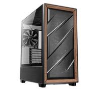 Antec FLUX ARGB Gaming Case Glass Side E-ATX Mesh Wood Front - BTF Ready - Black